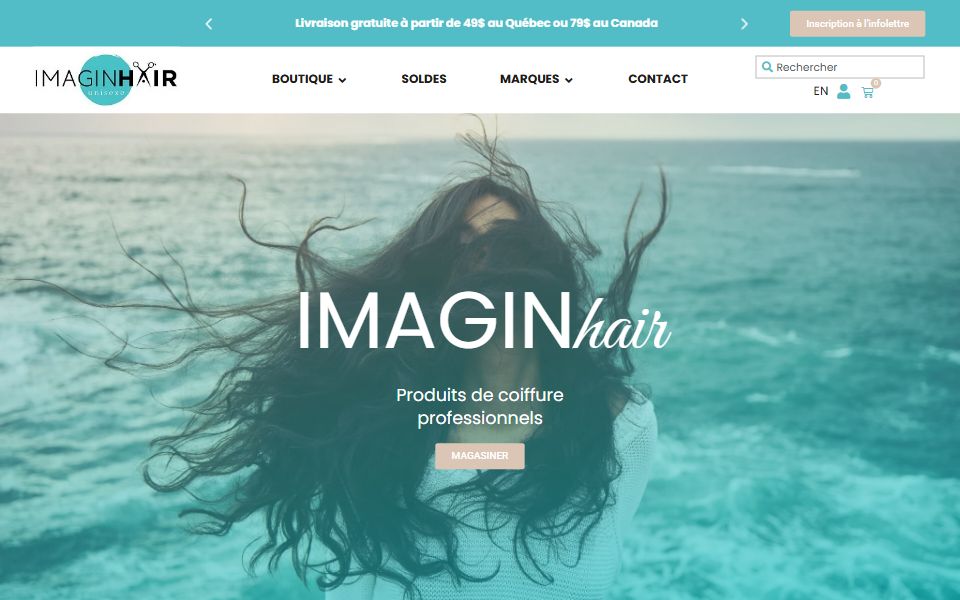 Page d'accueil de Imagin'hair
