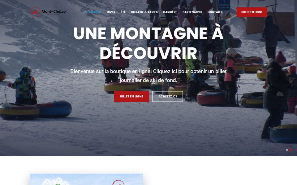 Page d'accueil de Mont-Chalco