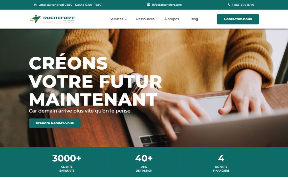 Page d'accueil de Assurances Rochefort